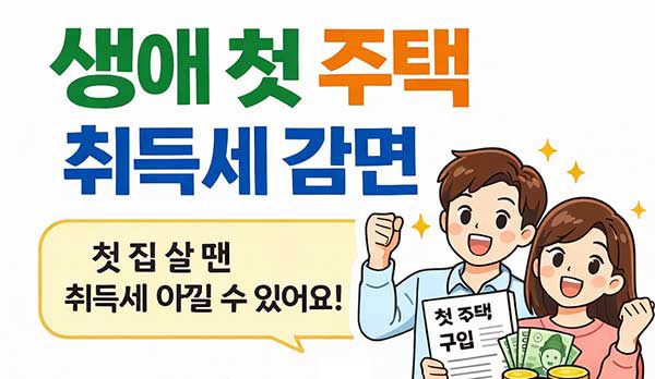 생애 첫 주택 취득세 감면