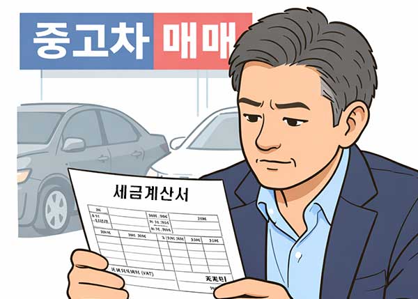 개인사업자 중고차매매 부가가치세 세금계산서
